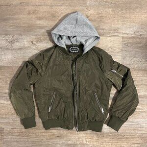 Ambiance Zip Up Jacket Coat with Hood - Small